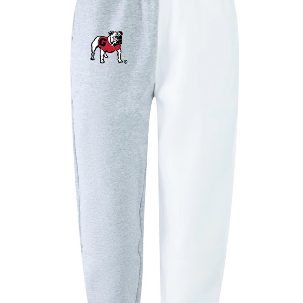 Women's Gray and White Georgia Football joggers